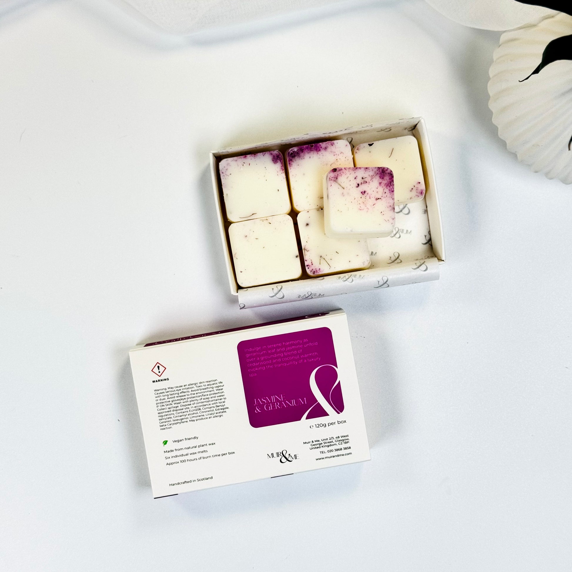 Jasmine & Geranium wax melts or aroma melts