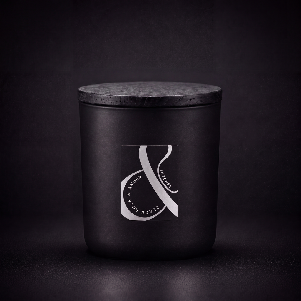 Black Rose & Amber Intense Three Wick Candle