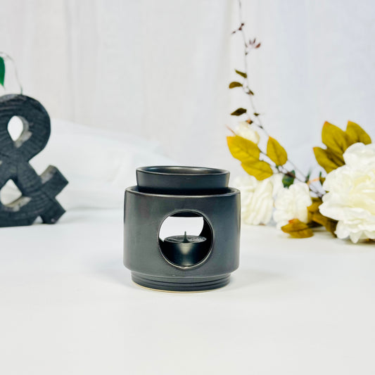 Black wax melt burner