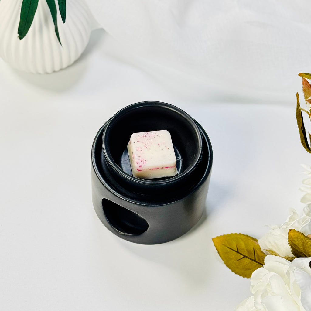 Black wax melt burner