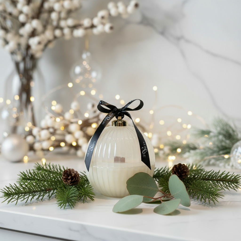 Wood Wick Christmas Bauble