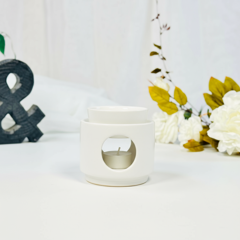 White Aroma Melt Burner