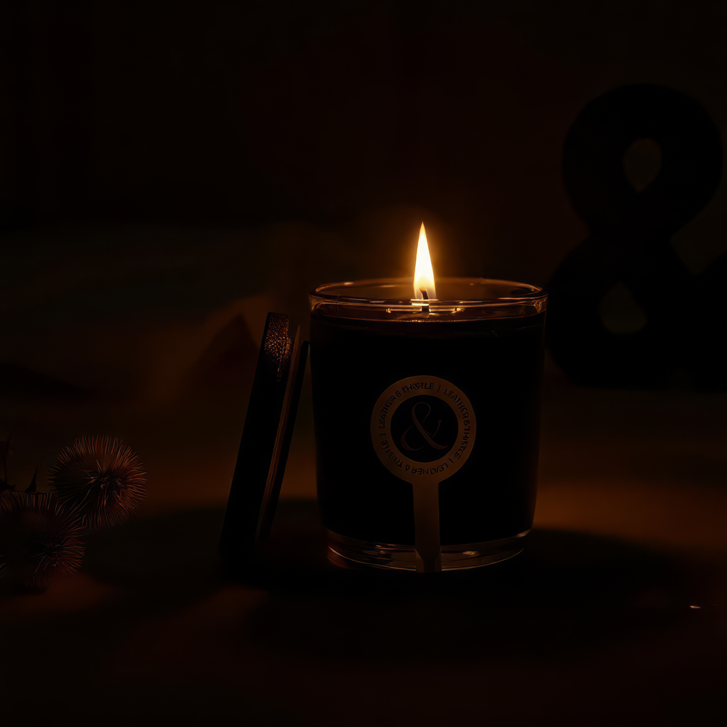 Leather & Thistle Candle