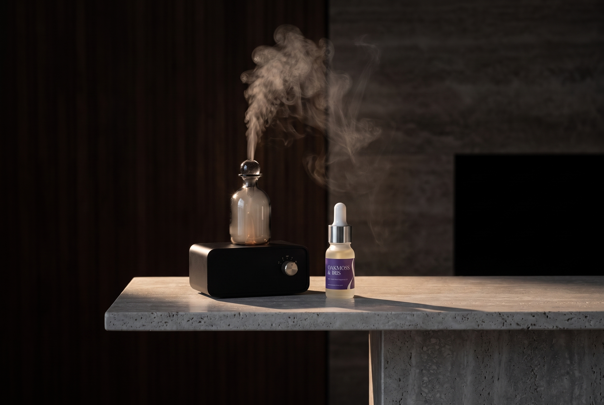 The Still diffuser with a Muir & Me pure oil blend