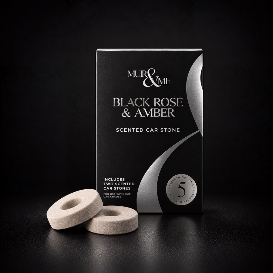 Black Rose & Amber fragrance stone
